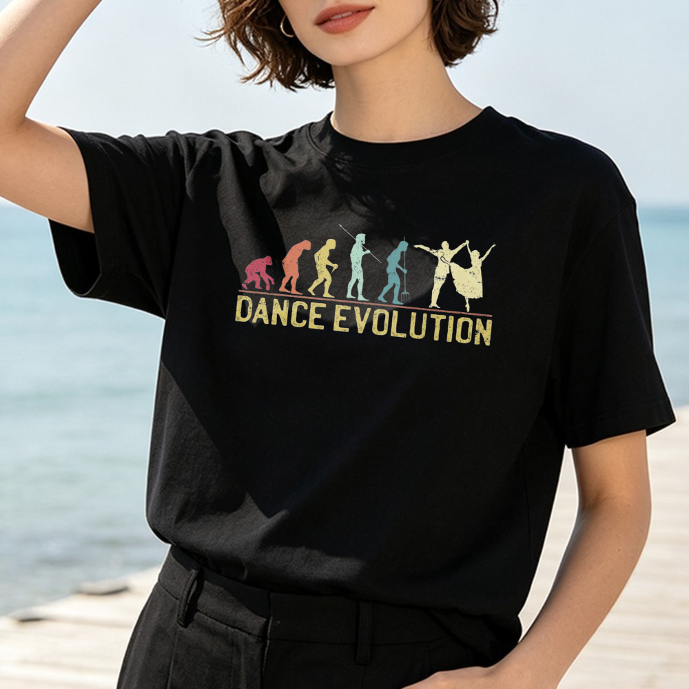 เสื้อยืดลายกราฟิกวินเทจ Casual - Women Fashion Evolution บทวิจารณ์และราคา