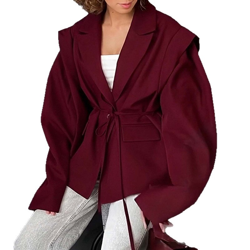 เสื้อแจ็คเก็ตคอวีทรงหลวมสไตล์ย - Women'S Fashion Jackets Amazon บทวิจารณ์และราคา