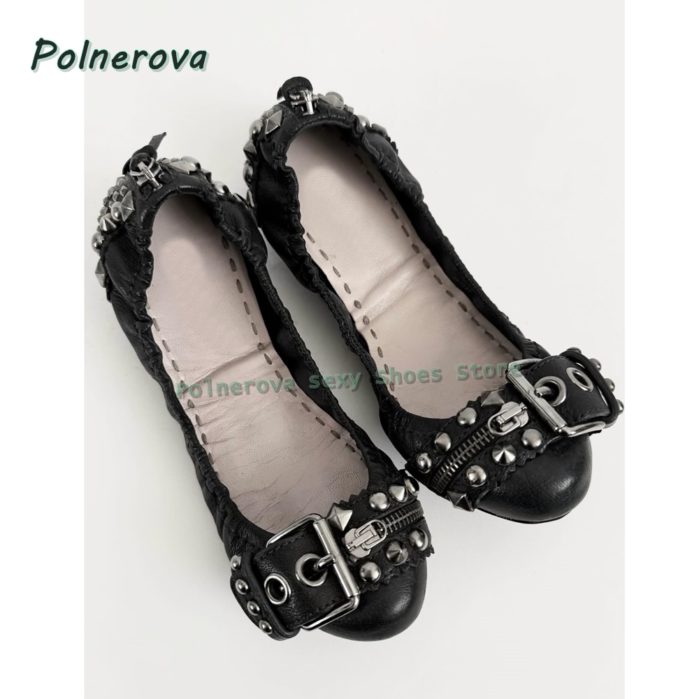 รองเท้าส้นเตี้ยแบบมีซิปประดับต - Fashion Women Belt บทวิจารณ์และราคา