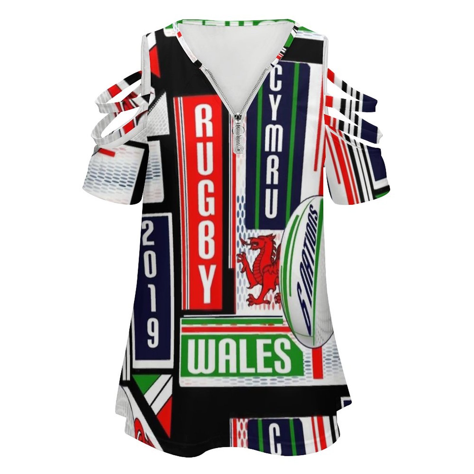 Cymru Welsh Wales รักบี้ทีม Dr - Women'S Fashion Rugby Top บทวิจารณ์และราคา