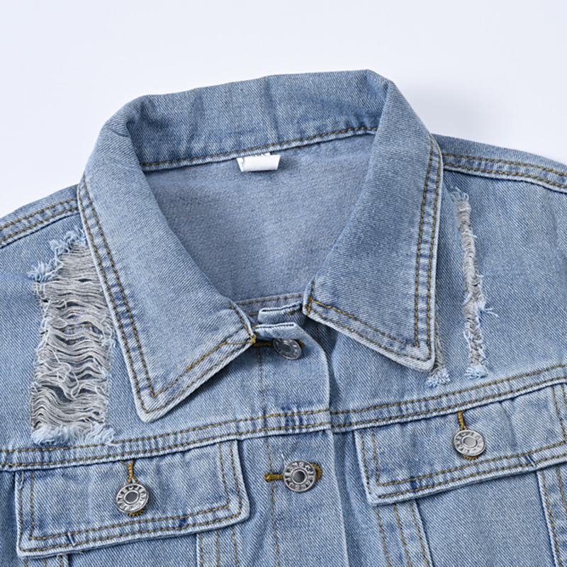 เสื้อแจ็คเก็ตแขนสั้นผ้ายีนส์สี - Women'S Fashion Jackets Amazon บทวิจารณ์และราคา