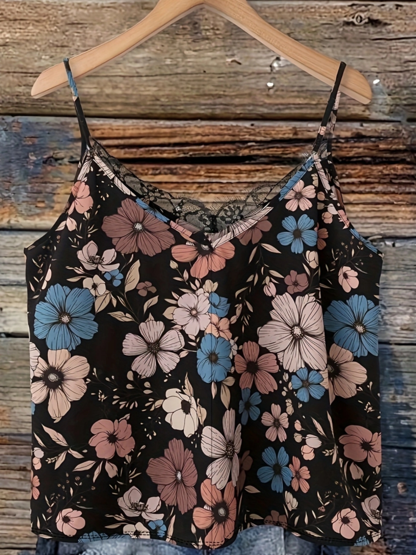 แฟชั่นฤดูร้อนใหม่ เสื้อผ้าผู้ห - Lace Trim Cami บทวิจารณ์และราคา