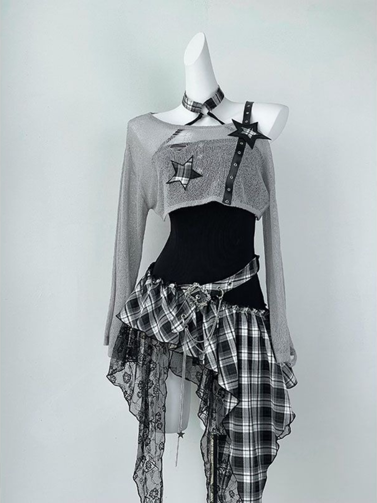 2000s Y2Kสาวเผ็ดออกแบบไม่สม่ํา - Ruched Dress Mini บทวิจารณ์และราคา