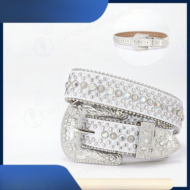 เข็มขัดประดับเพชรสไตล์ Y2K สำห - Fashion Women Belt บทวิจารณ์และราคา