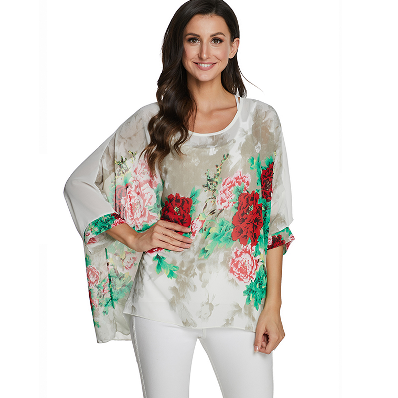 BHflutter camisas mujer 2020 แ - Women'S Fashion Kimono บทวิจารณ์และราคา