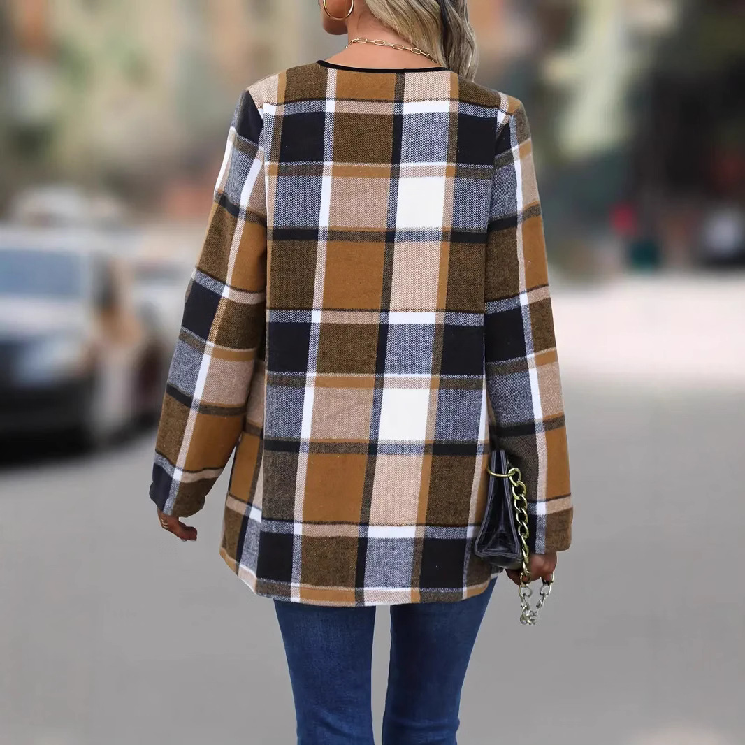 เสื้อคลุมคาร์ดิแกนลายสก็อตสีตั - Women'S Fashion Jackets Amazon บทวิจารณ์และราคา