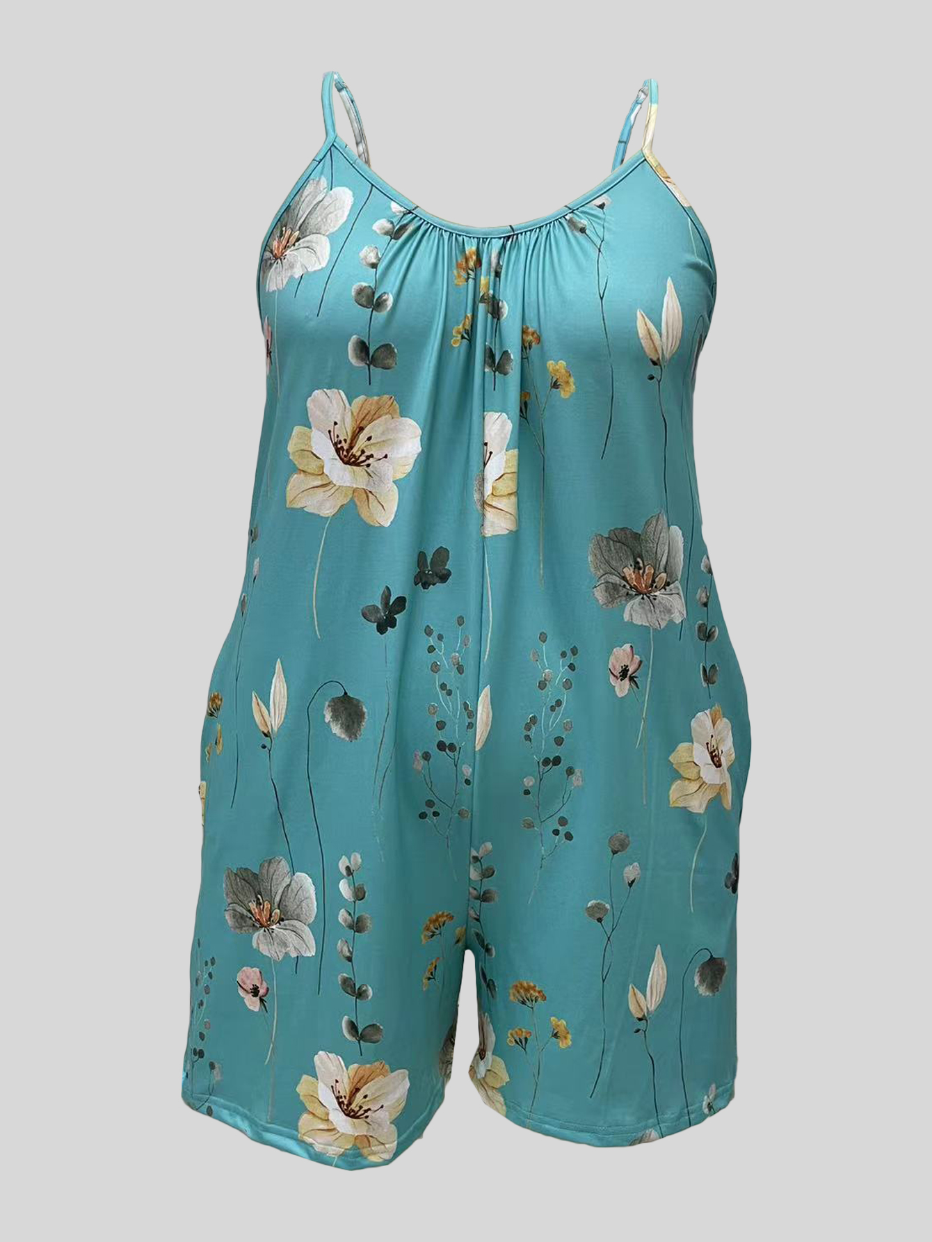 จั๊มสูทรอมเปอร์ Cami พิมพ์ลาย  - Lace Trim Cami บทวิจารณ์และราคา