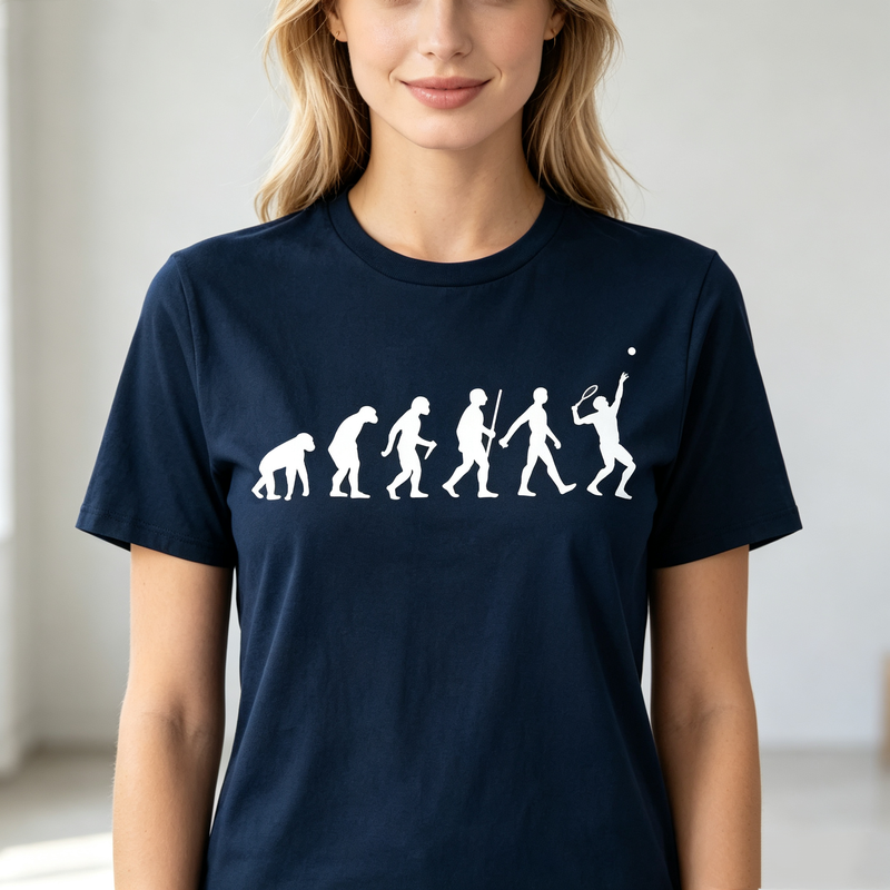 เสื้อยืดลายกราฟิกซิลลูเอทเทนนิ - Women Fashion Evolution บทวิจารณ์และราคา