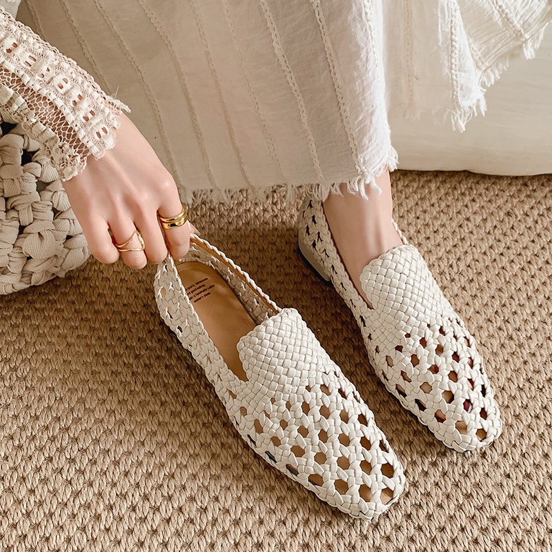 รองเท้าสานหนังแท้แฟชั่นสุดฮิตป - Sale Fashion Women บทวิจารณ์และราคา