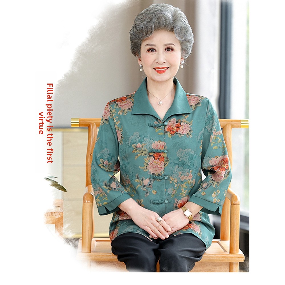 เสื้อเชิ้ตแขนเจ็ดส่วนทรงสวยหรู - Women Fashion Over 60 บทวิจารณ์และราคา