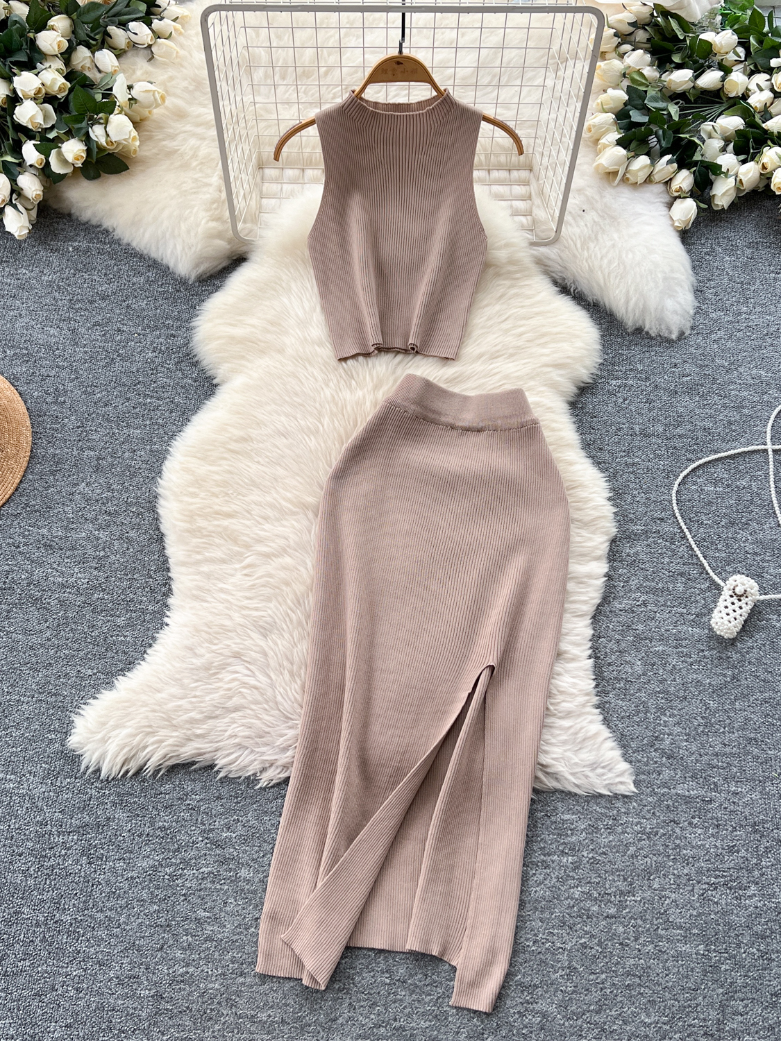 ชุดถักนิตติ้งเซ็กซี่สำหรับฤดูร - Women'S Young Fashion บทวิจารณ์และราคา